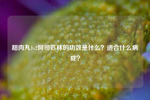 甜肉丸1v2阿司匹林的功效是什么？适合什么病症？