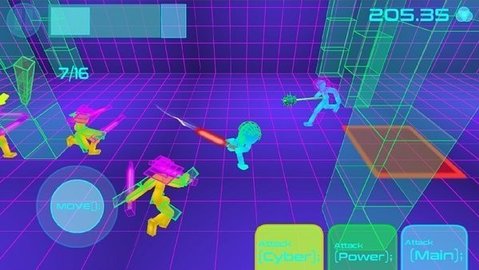 Stickman  Neon  Warriors: Sword  Fighting