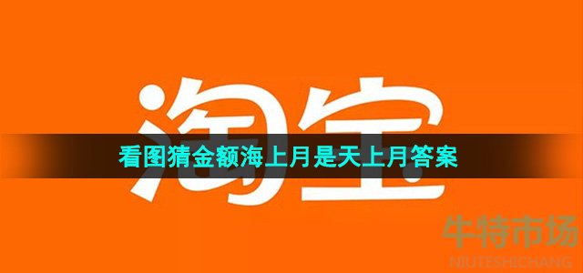 淘宝免单海上月是天上月答案是什么-看图猜金额免单海上月是天上月答案