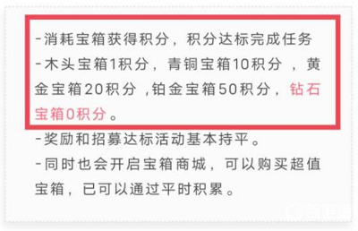 咸鱼之王宝箱周要多少积分 周常活动玩法攻略