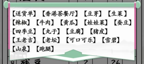 汉字找茬王奇怪的单据怎么过 关卡通关攻略