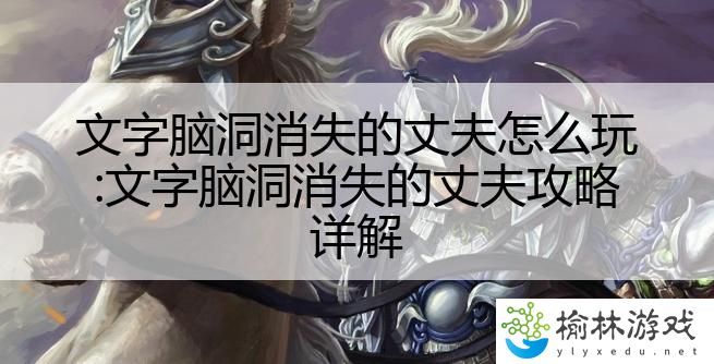 文字脑洞消失的丈夫怎么玩:文字脑洞消失的丈夫攻略详解