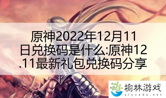 原神2022年12月11日兑换码是什么:原神12.11最新礼包兑换码分享